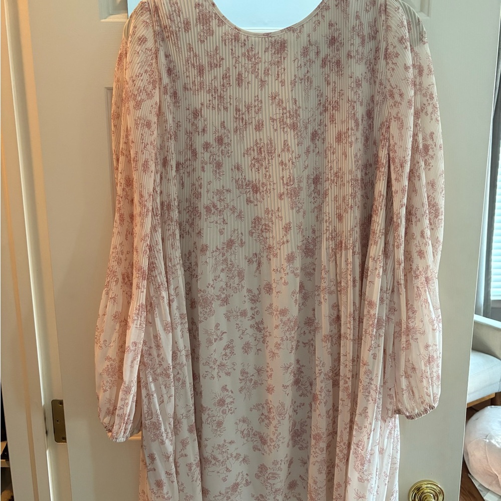 Wilfred Blush Floral Pleated Blouse